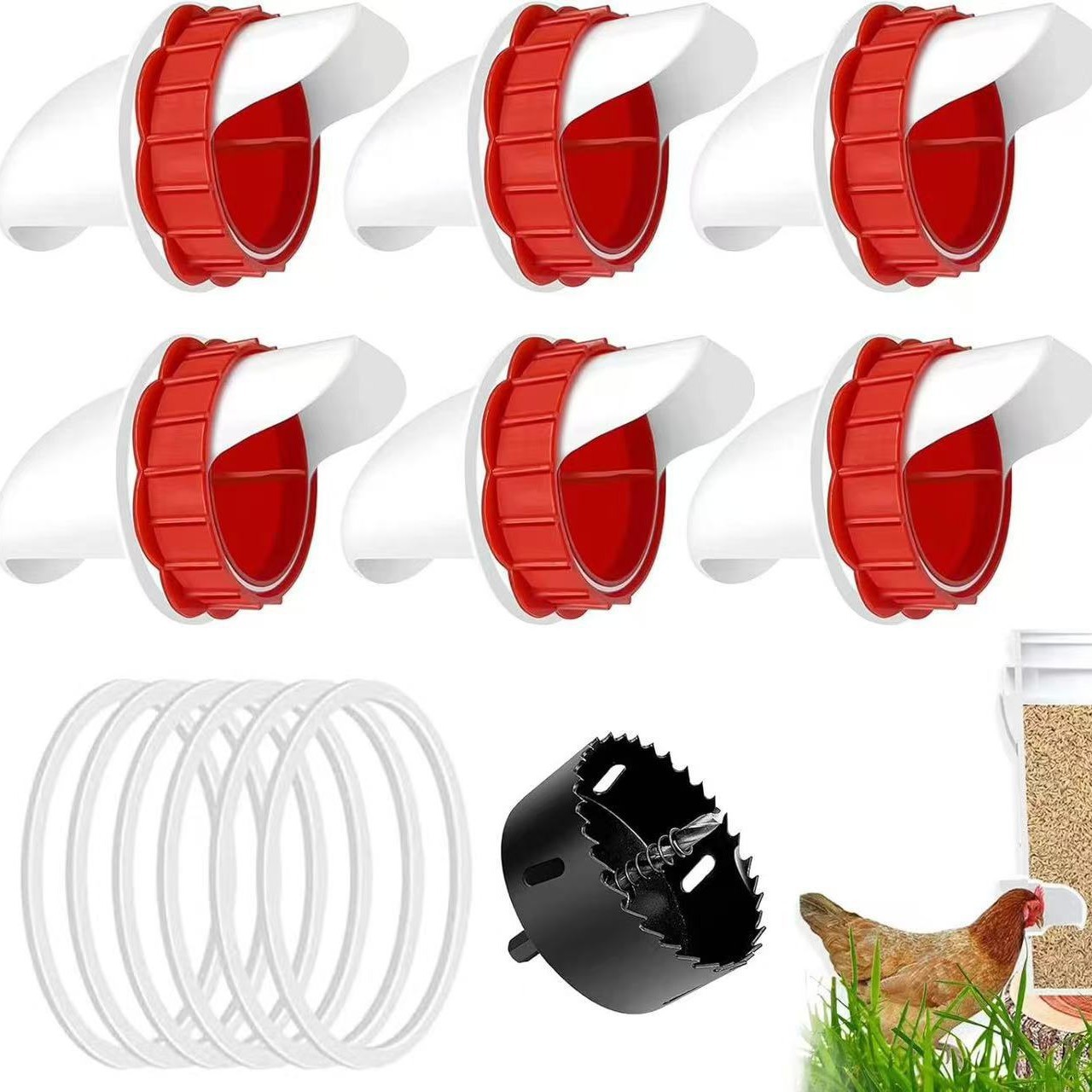 Chicken Nipple Drinker - Chicken Feeders No Waste, DIY Automatic