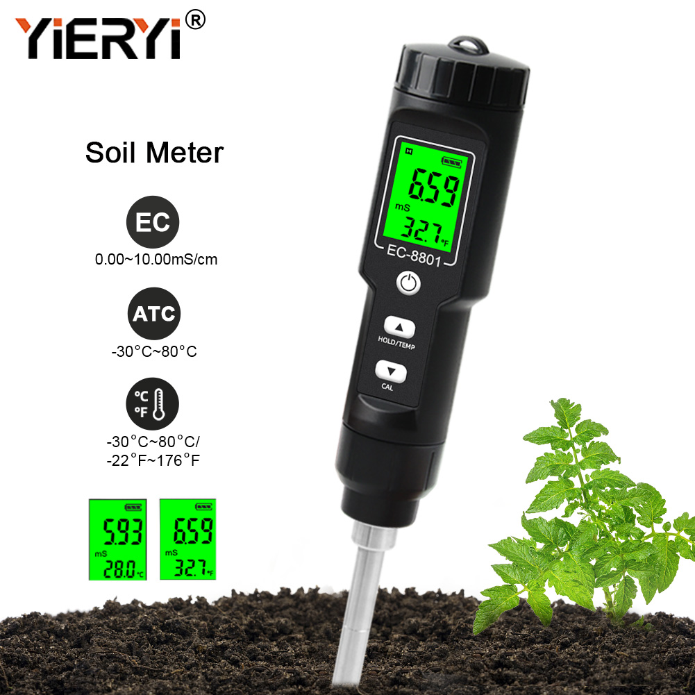 Yieryi EC/TEMP Soil Tester 0.0 - đánh giá và giá Agriculture Farming Hand Tools