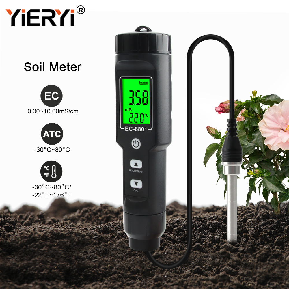 Yieryi EC/TEMP Soil Tester 0.0 - đánh giá và giá Agriculture Farming Hand Tools