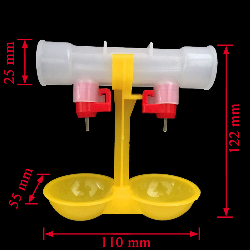 Chicken waterer double nipple  - đánh giá và giá Chicken Nipple Drinker